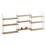 Hanah home Laba polica za knjige 85x216x20cm, bež | Eponuda.ba
