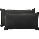  Presvlaka za jastuk 2 pcs HOUTEN Crna 40 x 70 cm Baršun | shoptok.hr