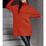 Gemre Long Red Soft Turtleneck Sweater Kali | Shoptok.si