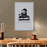  Slika - I\'m Not Smoking. I\'m Breathing (1 Part) Vertical 60x90 U prirodnom drvenom okviru | shoptok.hr