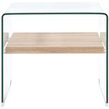  Stolić za kavu prozirni 50 x 50 x 45 cm od kaljenog stakla | Eponuda.com