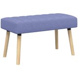  Klupa s utorima Traper plava 80 x 40 x 46 cm Tkanina | Eponuda.com