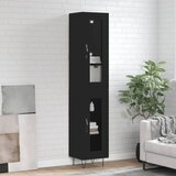 The Living Store Visoka omara črna 34,5x34x180 cm inženirski les - Visoka Omara, (21661085) | Shoptok.si