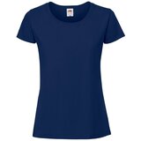 Fruit Of The Loom Granatowa koszulka damska Iconic 195 Ringspun Premium Premium | shoptok.hr