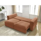 Bobochic Paris Oranžna raztegljiva/s prostorom za shranjevanje sedežna garnitura 265 cm Ezechiel – | Shoptok.si