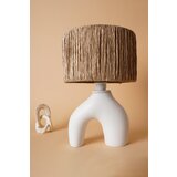 Hanah home stona lampa E27 Max 40W, Belo-Hrast Cene