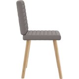  Jedilni stoli 4 kosi taupe blago, (21828439) | Shoptok.si
