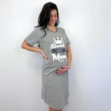 Spavaćice za trudnice i dojenje Best mom, Siva