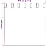 Voile zavjese s petljama 2 kom bijele 140x140 cm | shoptok.hr