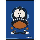STREET Zvezek A4 Monsters, črte z robom, 54 listov, sortirano, 1 kos | Shoptok.si