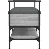  Klupa za cipele siva boja hrasta 85,5x42x57,5 cm drvena | shoptok.hr