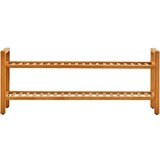 vidaXL stalak za cipele s 2 police 100x27x40 cm od masivne hrastovine | shoptok.hr