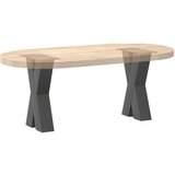 vidaXL noge kavne mizice v obliki črke x 2 kosa antracit 38x(42-43) cm | Shoptok.si