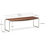 Kave Home Smeđa klupa Tarsel – | shoptok.hr