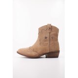 Tommy Hilfiger Škornji Bootie Taupe Kostanjeva Cene