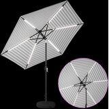  Suncobran za vrt s LED svjetlima i postoljem 270 x 270 cm | Shoptok.si