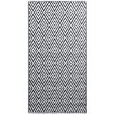 Furnova Zunanja preproga ARAKIL bela in črna 160x230 cm PP, (21930851) | Shoptok.si