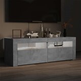TV ormarić s LED svjetlima siva boja betona 120 x 35 x 40 cm | Eponuda.com