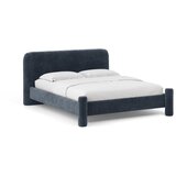 Micadoni Tamno plavi tapecirani bračni krevet s podnicom 180x200 cm Vera – | shoptok.hr