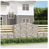  Lučne gabionske košare 5 kom 200x50x140/160cm pocinčano željezo | shoptok.hr
