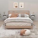  Zidni noćni ormarići 2 kom siva boja betona 50x36x40 cm | shoptok.hr