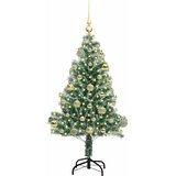  Umjetno Božićno Drvo s Snježnim Flokom i LED Svjetlom 120 cm | shoptok.hr