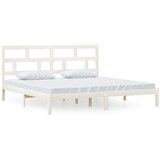 The Living Store Posteljni okvir bel iz borovine 200x200 cm - Posteljni Okvir, (21531080) | Shoptok.si