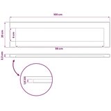  Pravokutni stolni vrh 100 x 20 x 3 2 cm Pravokutni - Bjeljenje 100 x 20 x 3 2 cm Pravokutno | shoptok.hr