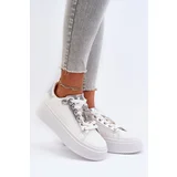 PS1 Women's Sneakers with Decoration White Celedria