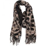 Pri Warm stylish shawl scarf pattern mosaic shiny thread soft smooth 180x70 cm Cijene