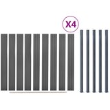  Set panela za ogradu sivi 699x186 cm WPC | shoptok.hr