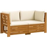  Set vanjskih sofa s jastukom 2 Komad Smeđa Čvrsto drvo akacije | Eponuda.ba