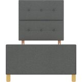  Krevetna konstrukcija Tamno siva 90 x 200 cm tkanina | shoptok.hr
