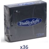 BulkySoft Salvete Plus, 40/1, Dvoslojna, 36 pakovanja, 38x38 cm, Crna Cene
