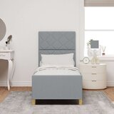 vidaXL Krevetna Okvir Svjetlosiva 80x200 cm Tkanina | shoptok.hr
