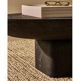 Kave Home Crni stolić za kavu od masivnog bagrema 70x140 cm Ovak – | shoptok.hr
