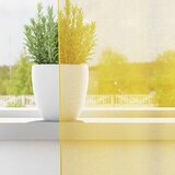 Voile zavjese s džepovima za šipke 2 kom žute | shoptok.hr