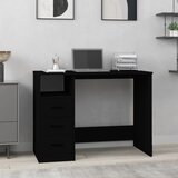 vidaXL Radni stol s ladicama crni 102 x 50 x 76 cm konstruirano drvo | shoptok.hr