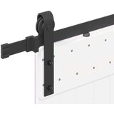 vidaXL Pribor za klizna vrata 200 cm čelični crni | shoptok.hr
