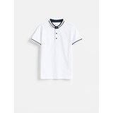 Reserved Pamučna polo majica - bijela | shoptok.hr
