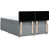  Krevet box spring s madracem svjetlosivi 140x200 cm od tkanine | shoptok.hr
