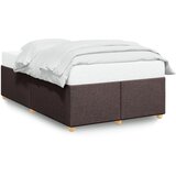 Furnova Posteljni okvir brez vzmetnice temno rjav 120x200 cm blago, (21941488) | Shoptok.si