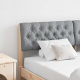 VidaXL Tapecirani uzglavlje Svijetlo siva 150 cm Čvrsto borovo drvo VidaXL Tapecirani uzglavlje Svijetlo siva 150 cm Čvrsto borovo drvo Slike