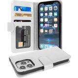 Cadorabo Ohišje, združljivo z Apple iPhone 13 PRO v snežno bela - Zaščitni ovitek z magnetnim zapiranjem in 3 režami za kartice, (20552988) Cene