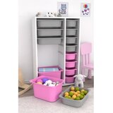 Hanah home višenamenska polica rine 2D4K8U white grey pink Cene