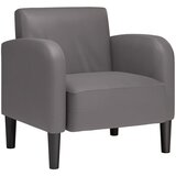 SOFA fotelja s naslonima za ruke siva 54 cm umjetna koža | shoptok.hr