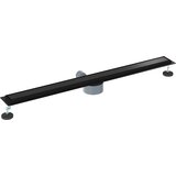 Tuš kanal 2-u-1 sa 360° sifonom Crna 100 cm | shoptok.hr