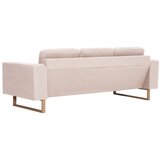 2-dijelni set sofa od tkanine krem | shoptok.hr