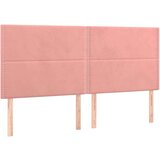  Posteljno vzglavje roza 180x5x118/128 cm žamet, (20933165) | Shoptok.si