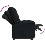  Naslonjač od tkanine crni | shoptok.hr